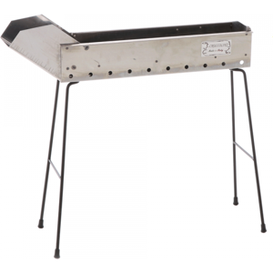 Cruccolini Barbecue spécial brochettes à charbon INOX 50 cm - Surface de cuisson 47 x 11 cm