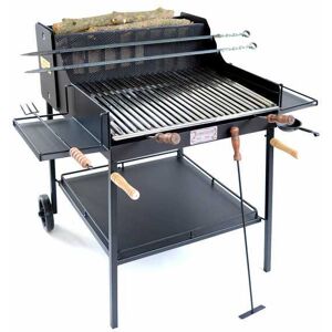 Cruccolini Barbecue à bois en tôles Cruccolini Fuocone Umbria avec grille en Inox 70x58