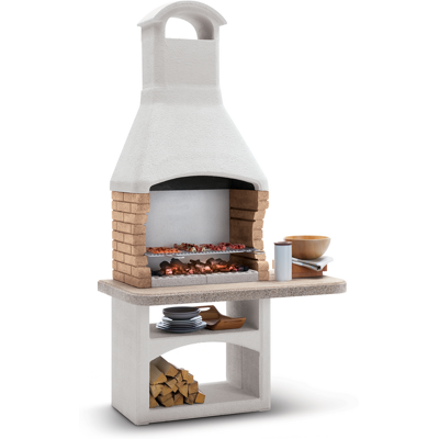 Palazzetti Boavista - Grill en ciment pour bois et charbon - 68x40 cm - 10-12 personnes - Publicité Palazzetti Boavista - Grill en ciment pour bois et charbon - 68x40 cm - 10-12 personnes - Publicité