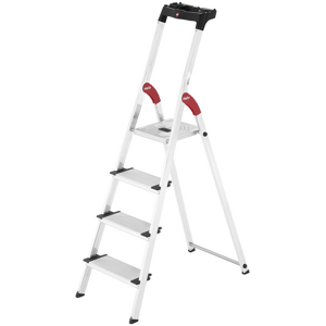 Hailo ProfiStep XXL, 4 marches, 1.46 m - Échelle en aluminium avec tréteau - Publicité Hailo ProfiStep XXL, 4 marches, 1.46 m - Échelle en aluminium avec tréteau - Publicité