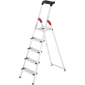 Hailo ProfiStep XXL, 5 marches, 1.68 m - Échelle en aluminium avec tréteau - Publicité Hailo ProfiStep XXL, 5 marches, 1.68 m - Échelle en aluminium avec tréteau - Publicité