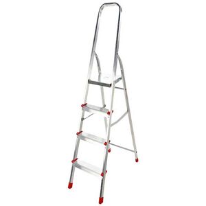 AgriEuro Premium Échelle en aluminium avec tréteau Alice 4, 4 marches, 1,49 m - Publicité AgriEuro Premium Échelle en aluminium avec tréteau Alice 4, 4 marches, 1,49 m - Publicité