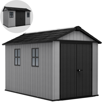 Keter Newton plus 7511/1175 gris - Abri de jardin avec fenêtres - 230 × 350 × 246 cm - Publicité Keter Newton plus 7511/1175 gris - Abri de jardin avec fenêtres - 230 × 350 × 246 cm - Publicité