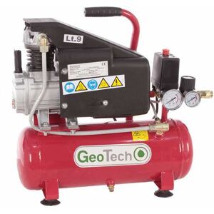 GeoTech AC9-8-15 - Compresseur électrique compact portatif - Moteur 1.5 CV - 9 L air comprimé