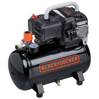 Black & Decker BD195 12 NK - Compresseur d'air électrique portatif monophasé, oil-less - Moteur 1.5 CV - 12 L - Publicité Black & Decker BD195 12 NK - Compresseur d'air électrique portatif monophasé, oil-less - Moteur 1.5 CV - 12 L - Publicité