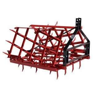 AgriEuro Premium Herse à dents fixes série légère EPL46 - Portée/Tractée - 46 Dents refermables - 225 cm