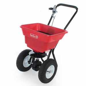 Semoir épandeur à poussée manuelle GeoTech 80LB - Publicité Semoir épandeur à poussée manuelle GeoTech 80LB - Publicité