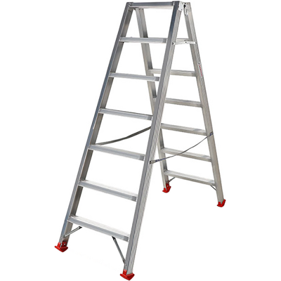 AgriEuro Premium Échelle double en aluminium 1031, 2x7 marches, 1,70 m - Publicité AgriEuro Premium Échelle double en aluminium 1031, 2x7 marches, 1,70 m - Publicité