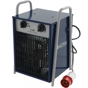 BullMach BM-EFH 5H - Générateur d'air chaud triphasé avec ventilateur - 5kW