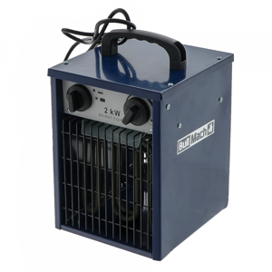 BullMach BM-EFH 2H - Générateur d'air chaud électrique monophasé avec ventilation - 2kW - Publicité