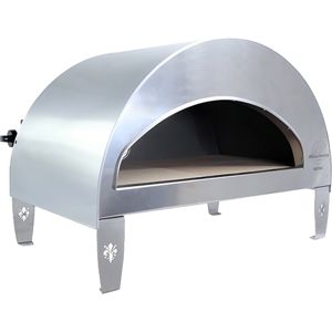Matériau du châssis Aluminium, Typologie à gaz, Au gaz, Nb de pizzas à la fois 2pizzas, Surface de cuisson 2800cm², Couleur du toit Acier INOX , Étages de cuisson 1, Profondeur chambre de cuisson 70cm, Largeur chambre de cuisson 40cm, Nb max. de convives 8Convives, Température maximale 550°C, Pays de fabrication Italie, Sole en brique réfractaire, Type réfractaire Standard, Poids 32.7kg image