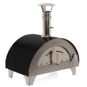 AgriEuro Premium AgriEuro Quattro Stagioni - Four à bois pour pizza d'extérieur Antracite 60x40 - cuisson 1 pizza