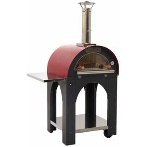 AgriEuro Premium AgriEuro Cibus - Four à bois d'extérieur pour pizza Red 60x60 - En acier vernis