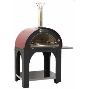 AgriEuro TOP-LINE AgriEuro Cibus Red - Four à bois pour pizza d'extérieur 80x60 - En acier peint