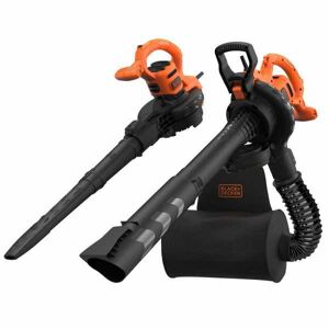 Black & Decker Souffleur- aspirateur pour feuilles BLACK+DECKER BEBLV290, 3 en 1