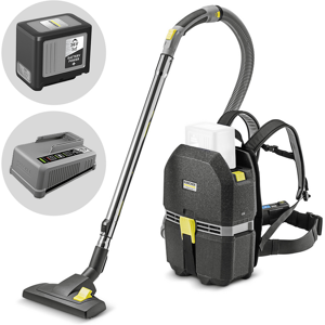 Karcher PRO BVL 3/1 Bp - Aspirateur dorsal professionnel à batterie - 36V - 6Ah