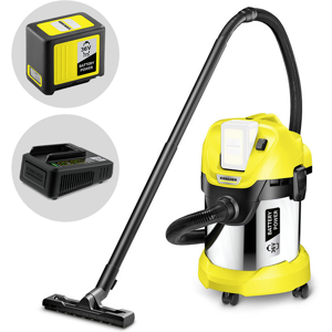 Karcher WD 3 Premium Battery 36 V - Aspirateur multifonction à batterie 36V 5Ah - Solides, liquides et souffleur