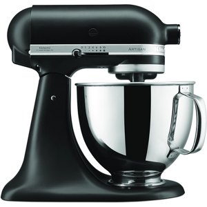 KitchenAid Artisan 5KSM125-EBM Noir mat - Batteur mélangeur planétaire avec tête relevable