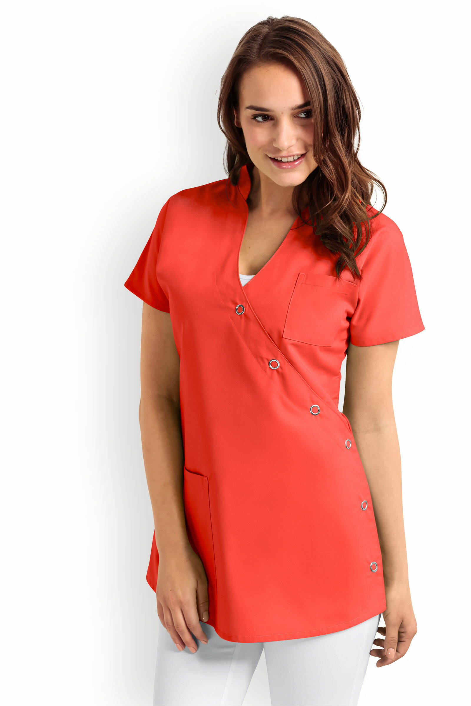 CLINIC DRESS Blouse médicale femme Taille 46 mandarine  - Jaune - Size: 48 - femme