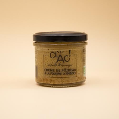 Conserverie CLAC Crème de poireau à la fourme d'Ambert BIO - 100 Gr    CLAC