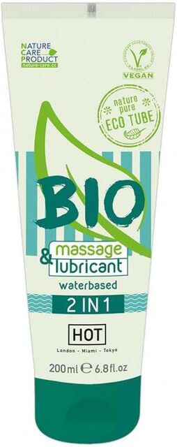 Lubrifiant & Gel de Massage Eau Bio 2 en 1 200 ml Vert 2
