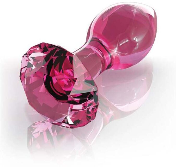 Plug Anal en Verre Icicles N°79 Rose