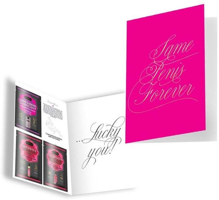 Carte de Voeux Naughty Notes Same Penis Forever