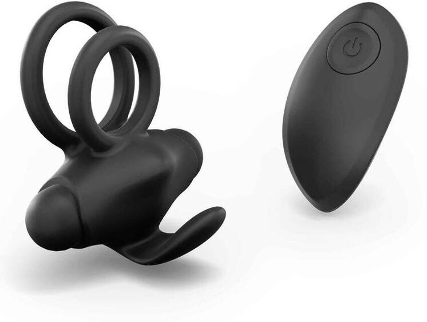 Anneau Vibrant Télécommandé Mr & Mrs Vibe Noir