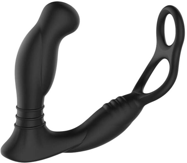 Stimulateur Prostatique Vibrant & Double Cockring SIMUL8 Noir 8