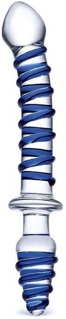 Gläs Gode & Plug Anal en Verre Mr. Swirly Transparent