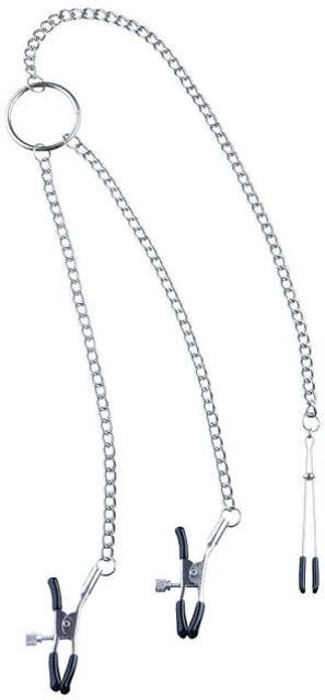 Pinces à Seins & Clitoris Ajustables Tweezer Argent