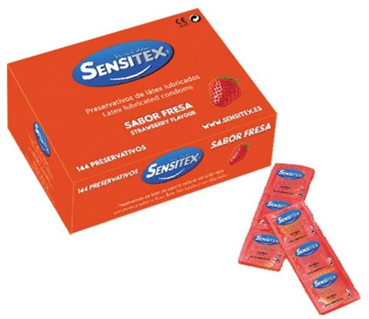 Préservatifs Fraise Boîte de 144 Transparent