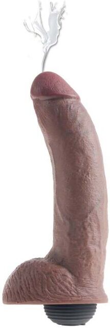 Gode Éjaculateur 22,9 cm Squirting King Cock Chair marron
