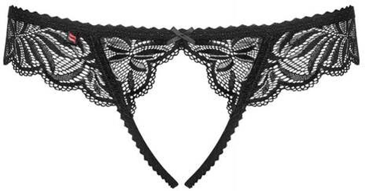 Tanga Ouvert Contica Noir Noir 4