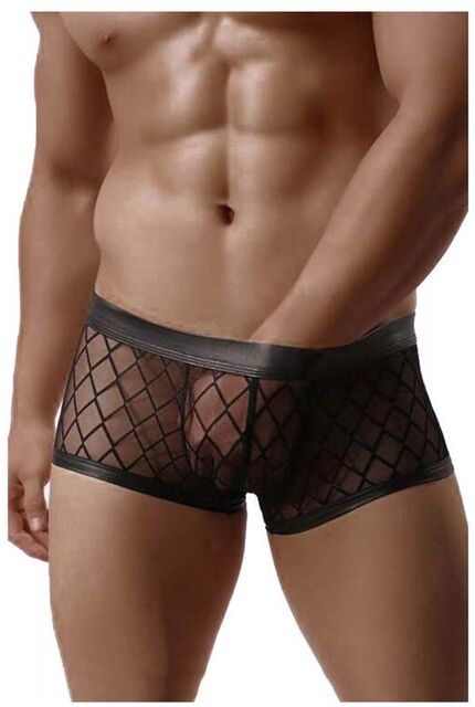 Boxer MP056 Quadrillé Noir Noir 2