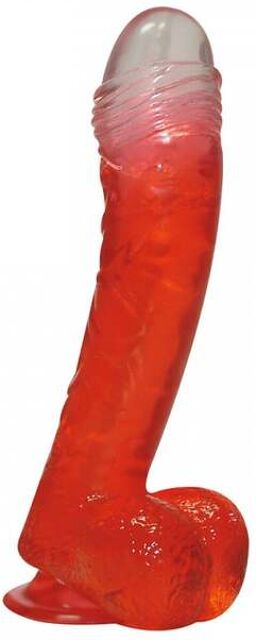 Gode Ventouse Jelly Krystals Jolly Buttcock Rouge 2