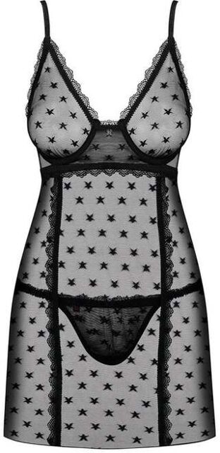 Nuisette Dentelle Astralya Noir
