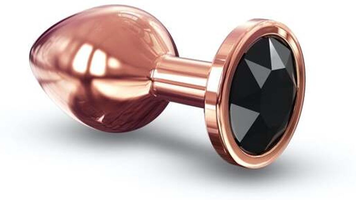Plug Anal Métal Diamant Noir M Bronze 2