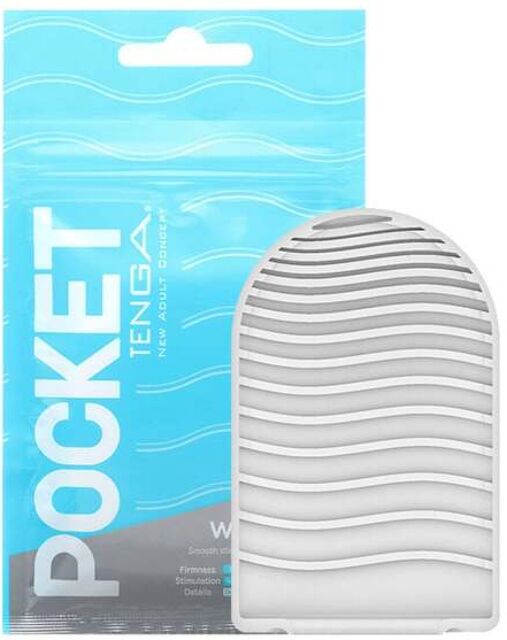 Masturbateur Pocket Wave Line Bleu clair 2