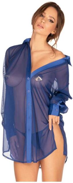 Chemise Stellya Bleue Bleu 2
