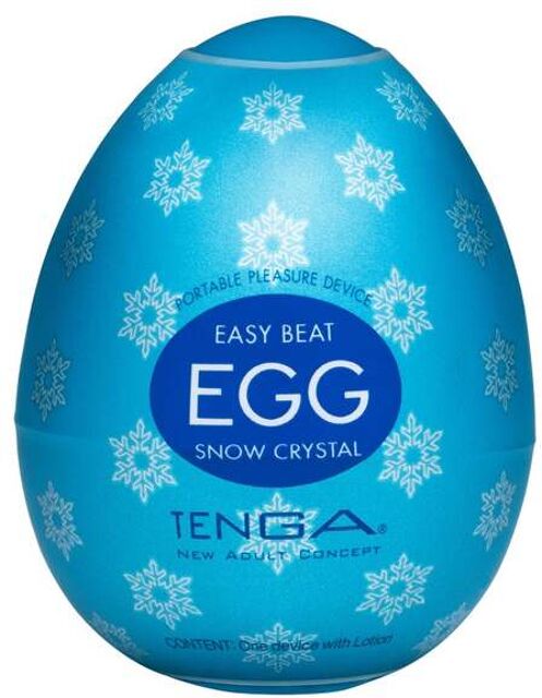 EGG Snow Crystal Masturbateur Oeuf Blanc 2