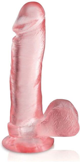 Gode Ventouse Réaliste Jelly Rose 21 cm Rose 2