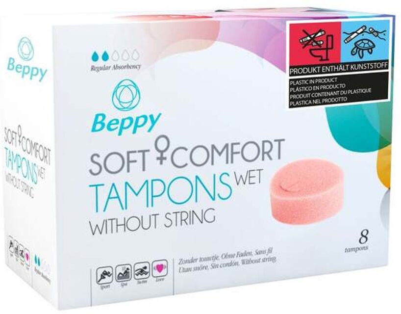 Soft Comfort Tampons Wet Boîte de 8 Blanc 4