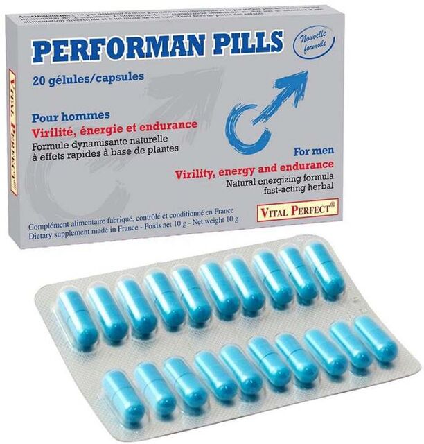 Aphrodisiaque Performan Pills 20 Gélules Gris