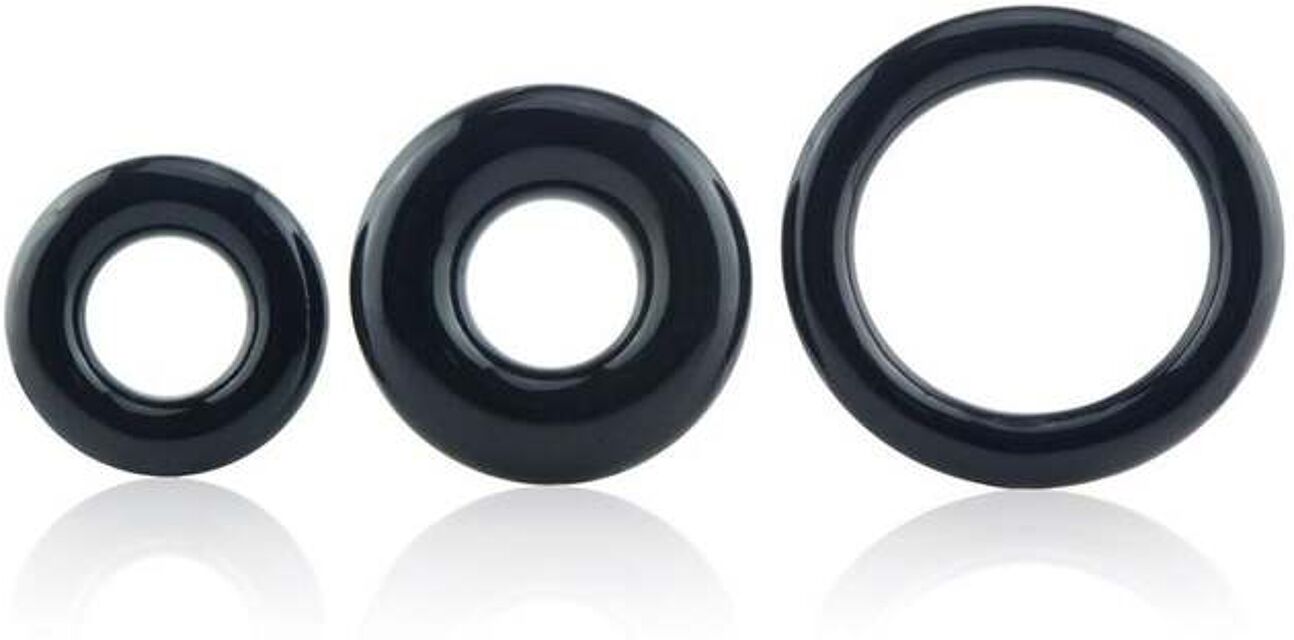 Kit de 3 Cockrings RingO Noir