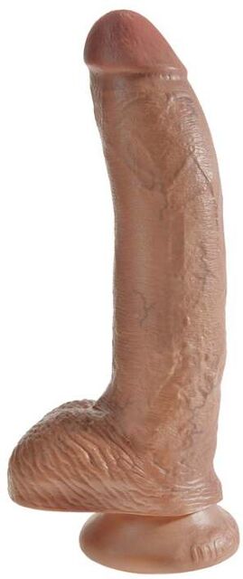Gode avec Testicules 22,9 cm King Cock Chair beige