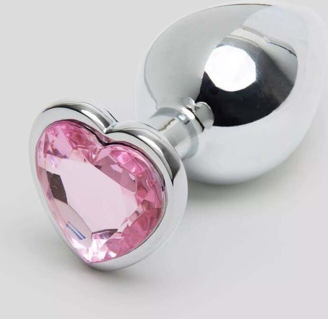 Plug Anal Bijou Coeur Secret Shine Rose M Rose