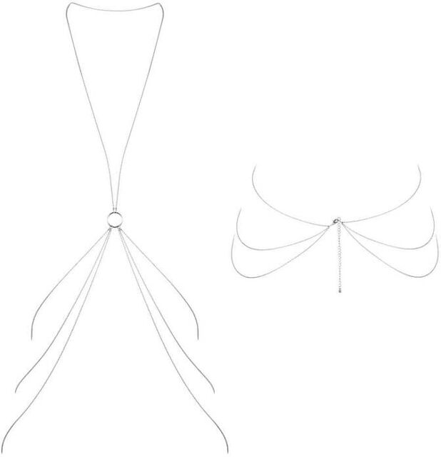 Chaînettes Métalliques pour le Corps 8 Magnifique Argent