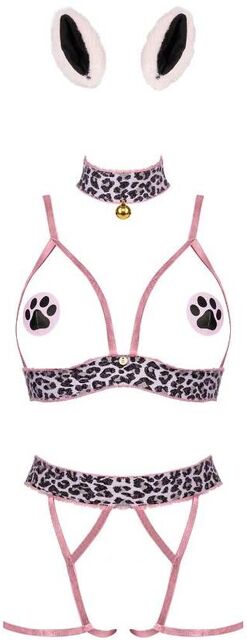 Costume Catriny 5 Piàces Léopard Rose Léopard 2