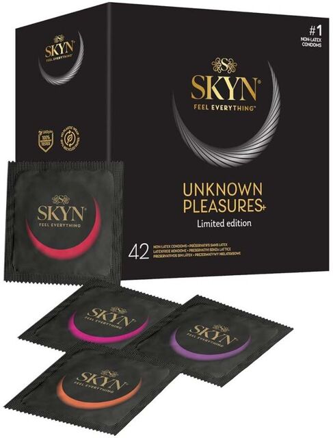 Préservatifs Unknown Pleasures+ Boîte de 42 Transparent